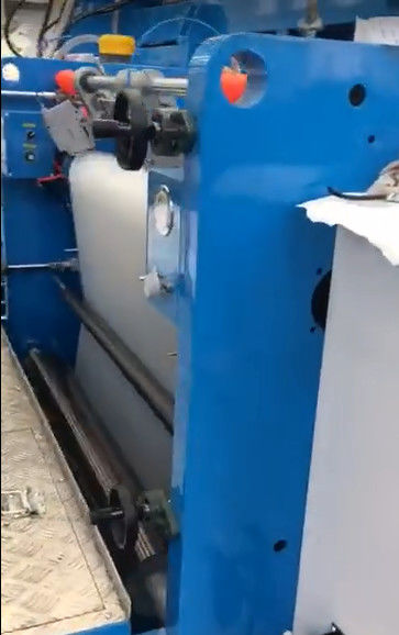 Máquina plástica automática da laminação do rolo de filme com o Unwinder dobro da estação e Rewinder em azul e em branco 0