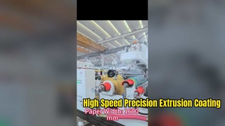 Máquina de revestimento por extrusão de papel desafia velocidade de 400 m/min