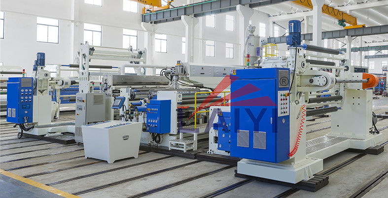Papel - máquina de estratificação automática de papel do empacotamento plástico com sistema de refrigeração rápido em branco e em azul