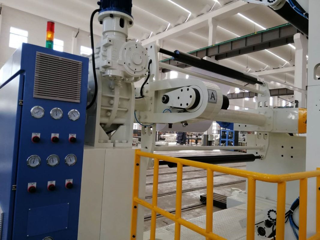 1200-1600mm Máquina de laminação automática de película de plástico PE de alta velocidade, de lado único / duplo branco e azul