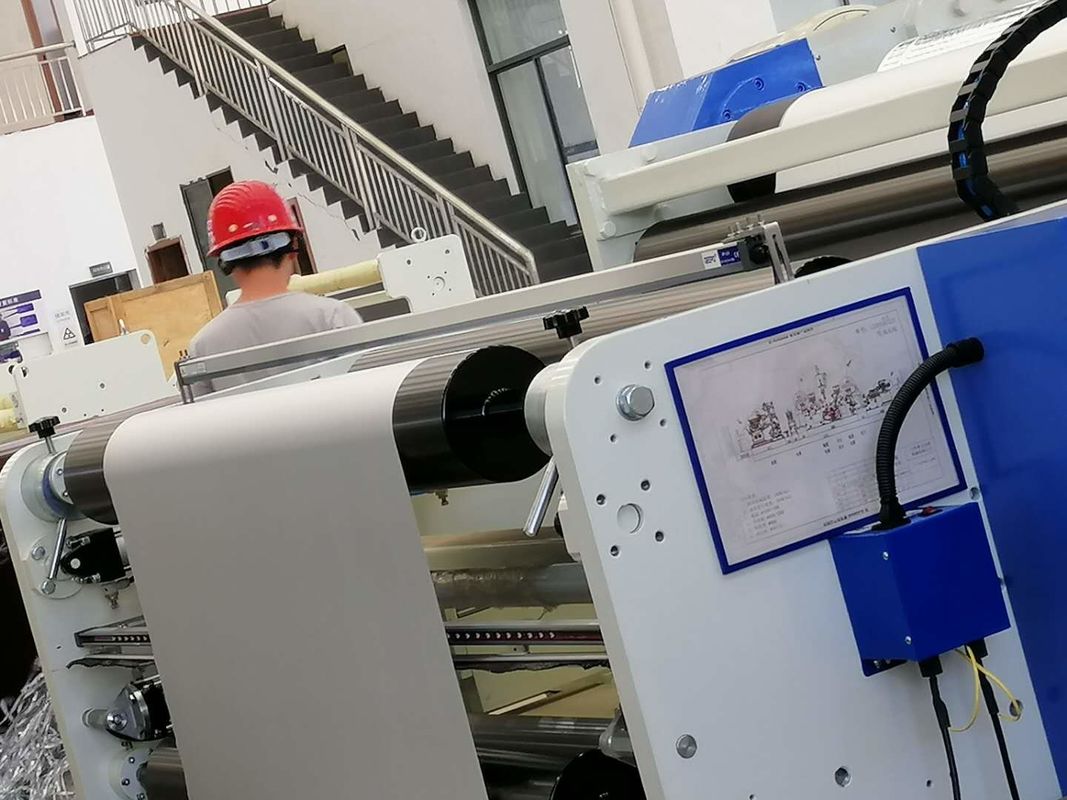 Frio - filme da unidade do rolo que lamina a máquina automática com controle de temperatura preciso em branco e em azul