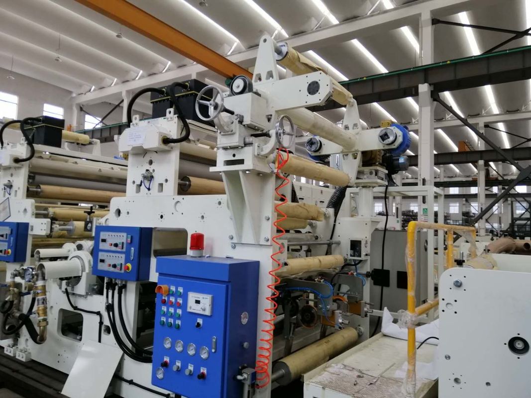 Máquina de laminação térmica automática multi-camadas, Máquina de laminação térmica de max Φ800mm em branco e azul