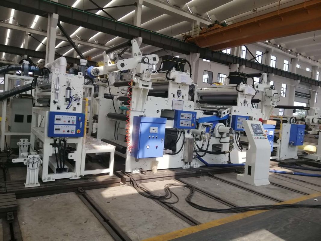 Máquina de laminação térmica automática multi-camadas, Máquina de laminação térmica de max Φ800mm em branco e azul