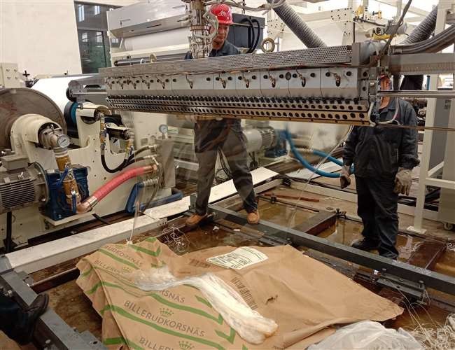 Máquina de estratificação da extrusão automática completa do revestimento de papel LDPE/HDPE/EVA da largura de 1600mm 1